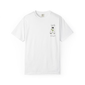 Spooky Margarita T-shirt, Halloween Tee, Funny Graphic Shirt, Creepy Cocktail Top, Unisex Garment-Dyed