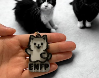 ENFP | MBTI Personality Cat Keychains - Find Your Purr-fect Match!  |  STL file
