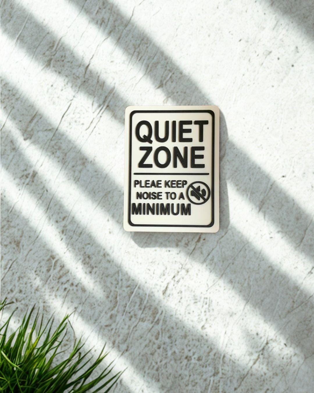 Quiet zone signs - Etsy 日本, image size:1080x1350