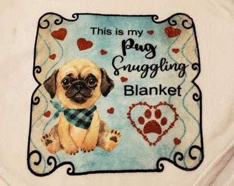 pug unicorn blanket