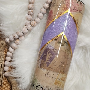 Travel Postcard 30 oz Glitter Resin Epoxy Tumbler Custom and Personalize Ready to sell Ready to ship RTS