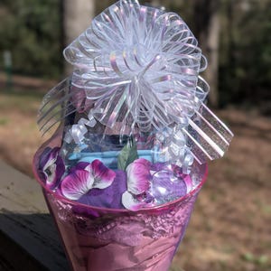 Self Care Gift Basket with Jade Roller & Gua Sha Set | Faith Encouragement Relaxation Wellness