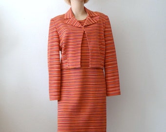 1960er Jahre Missoni Kleid & Jacke / stricken Mantel Kleid mit Bolero / Designer Vintage aus Italien