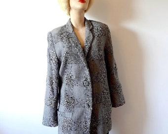 1980s Umberto Ginocchietti Jacket - women's vintage wool blazer from Italy