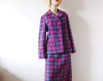 1960s Bold Plaid Wool Suit by Jack Clarke