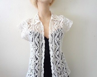 Crochet lace top | Etsy