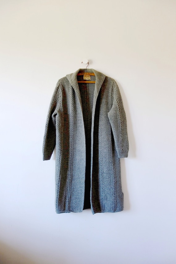 Vintage Hand Knit Sweater Jacket - knit clutch coa