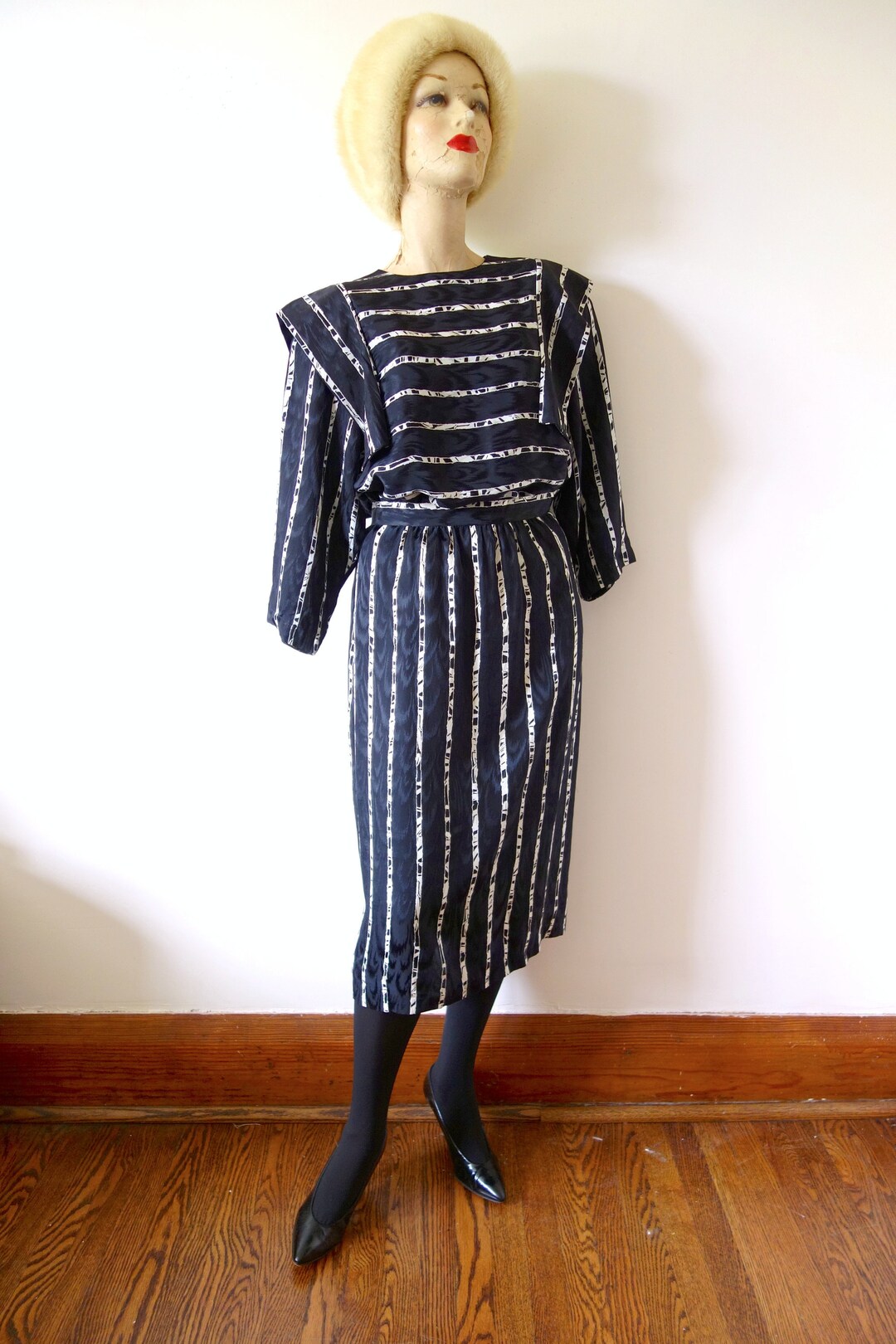 1980s Avant Garde Silk Dress - Vintage Skirt and Blouse 2 Piece Set - Etsy