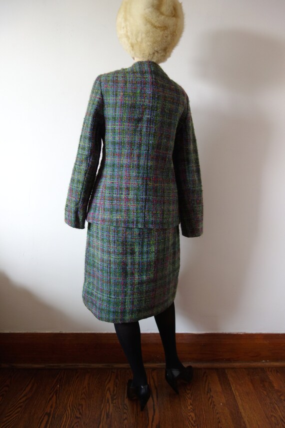 1960s Towncliffe Plaid Wool Suit - image 4