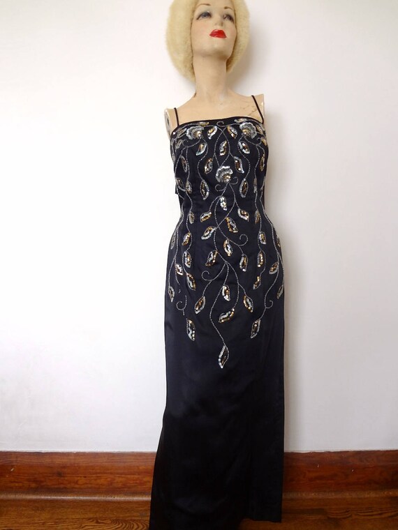 evening wiggle dress 1950s Rare Original Vintage Spadea Designer Pattern S-299 Wiggle Dress –  Vintage4me2 main image 0