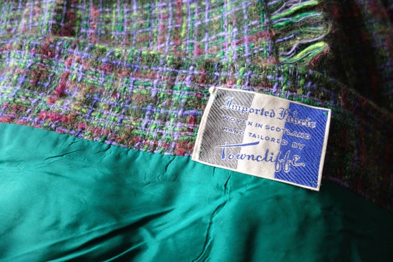 1960s Towncliffe Plaid Wool Suit - image 7