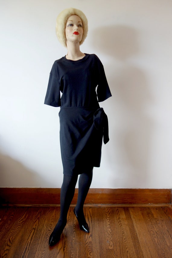 1990s DKNY T-Shirt Wrap Dress