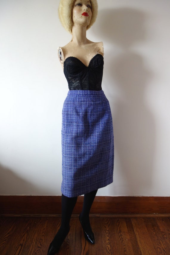 1960s Davidow Tweed Suit - vintage purple plaid w… - image 6