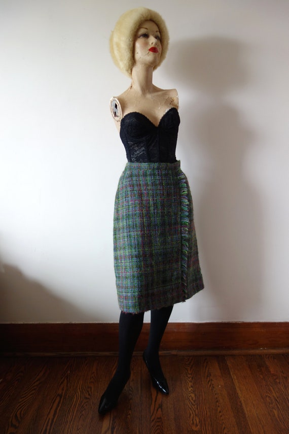 1960s Towncliffe Plaid Wool Suit - image 5