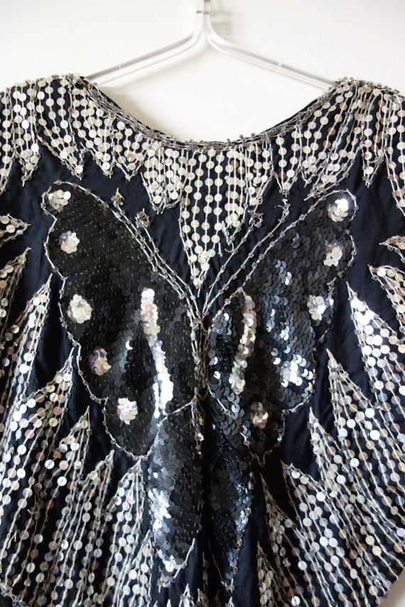 1970s Sequin Butterfly Top - vintage Studio 54 st… - image 7