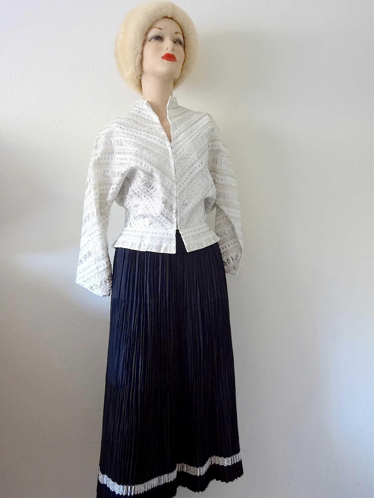 1950s Squaw Dress / 50s western full skirt & blouse / vintage | Etsy
