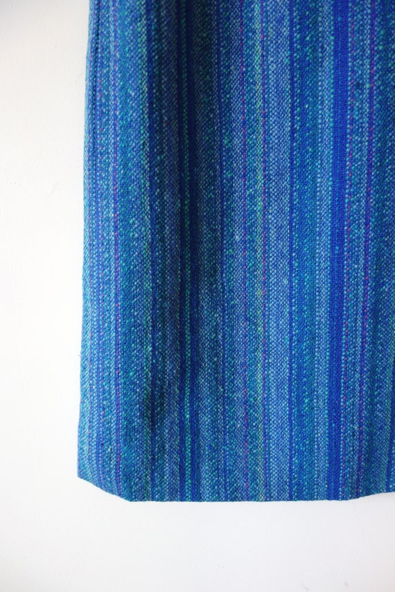 1960s Striped Wool Tweed Skirt - image 5