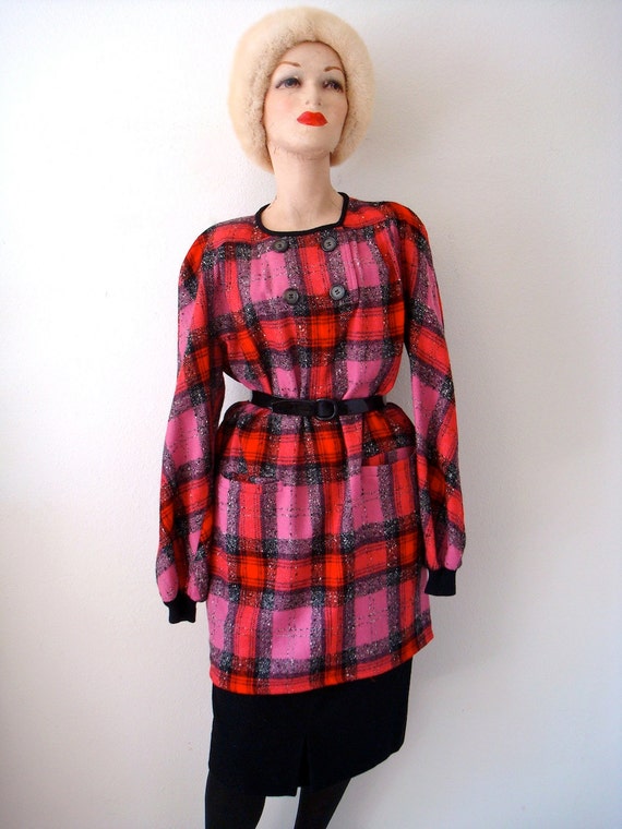 1980s Valentino Dress Suit / black wool pencil sk… - image 2