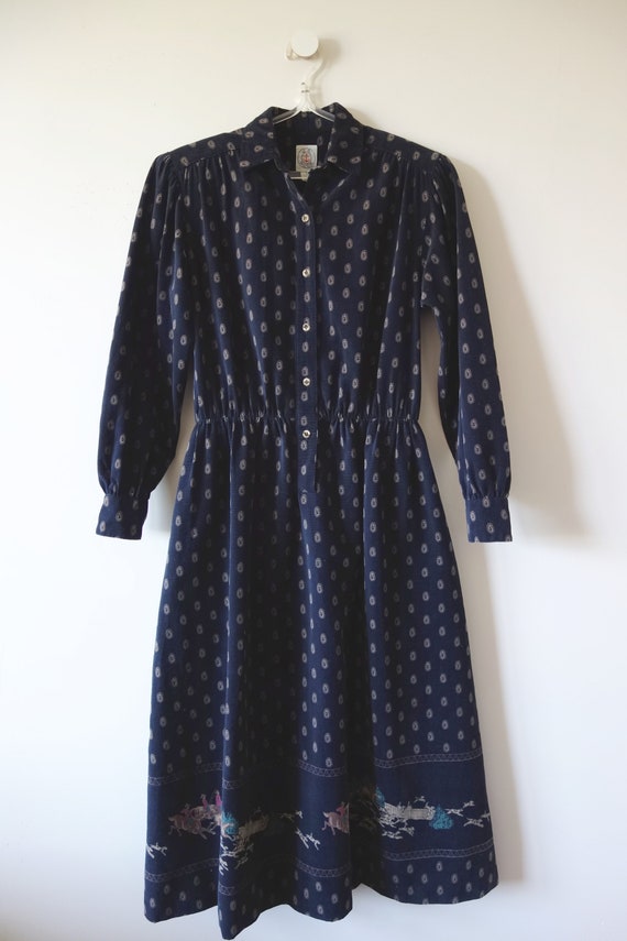 1980s Corduroy Shirtwaist Dress - vintage J.G. Ho… - image 7