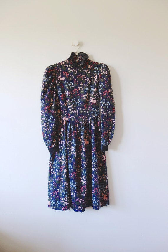 1980s Kathryn Conover Dress - vintage cotton fall
