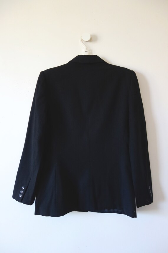 1970s Anne Klein Black Blazer - designer vintage … - image 8