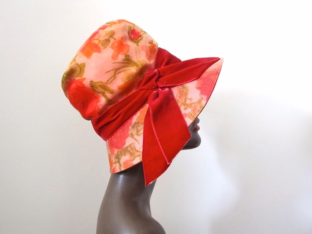 1960s Mr. John Jr. Hat - Vintage Wide Brim Dressy Hat With  display picture 1