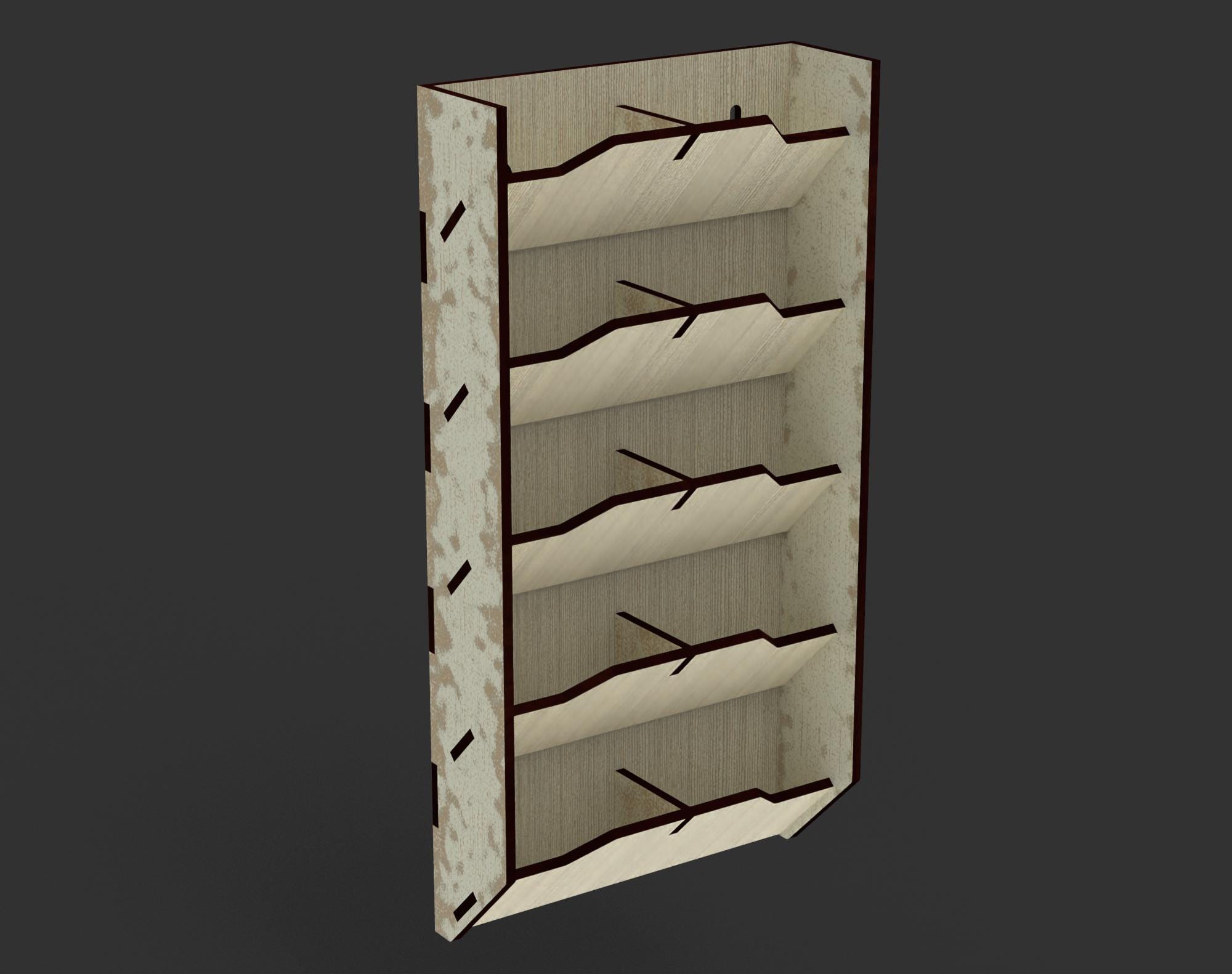 Workshop Disc Rack Sanding Disc Holder Rack Svg and Dxf Files for Laser Cut, Sandpaper ...
