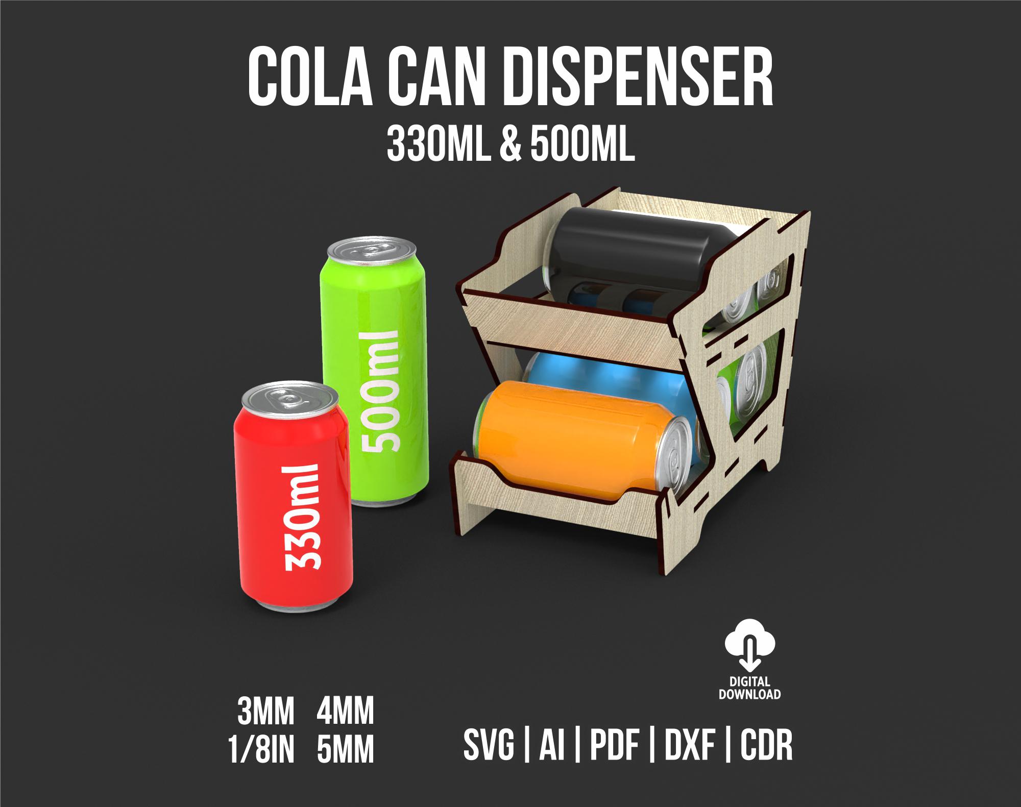 Stackable Drink Can Dispenser Svg and Dxf Files for Laser Cut ...