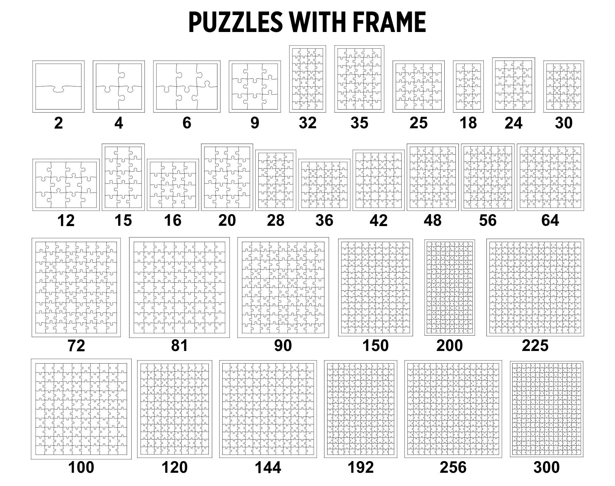 45 Puzzle Template Laser Cut Bundle | Laser Cutting File | Cricut Svg ...