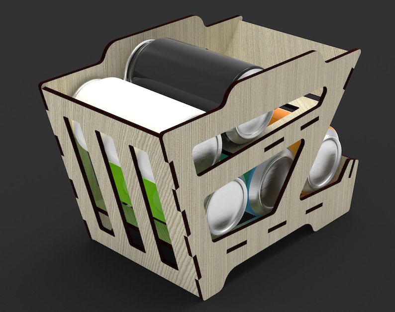 Stackable Drink Can Dispenser Svg and Dxf Files for Laser Cut ...