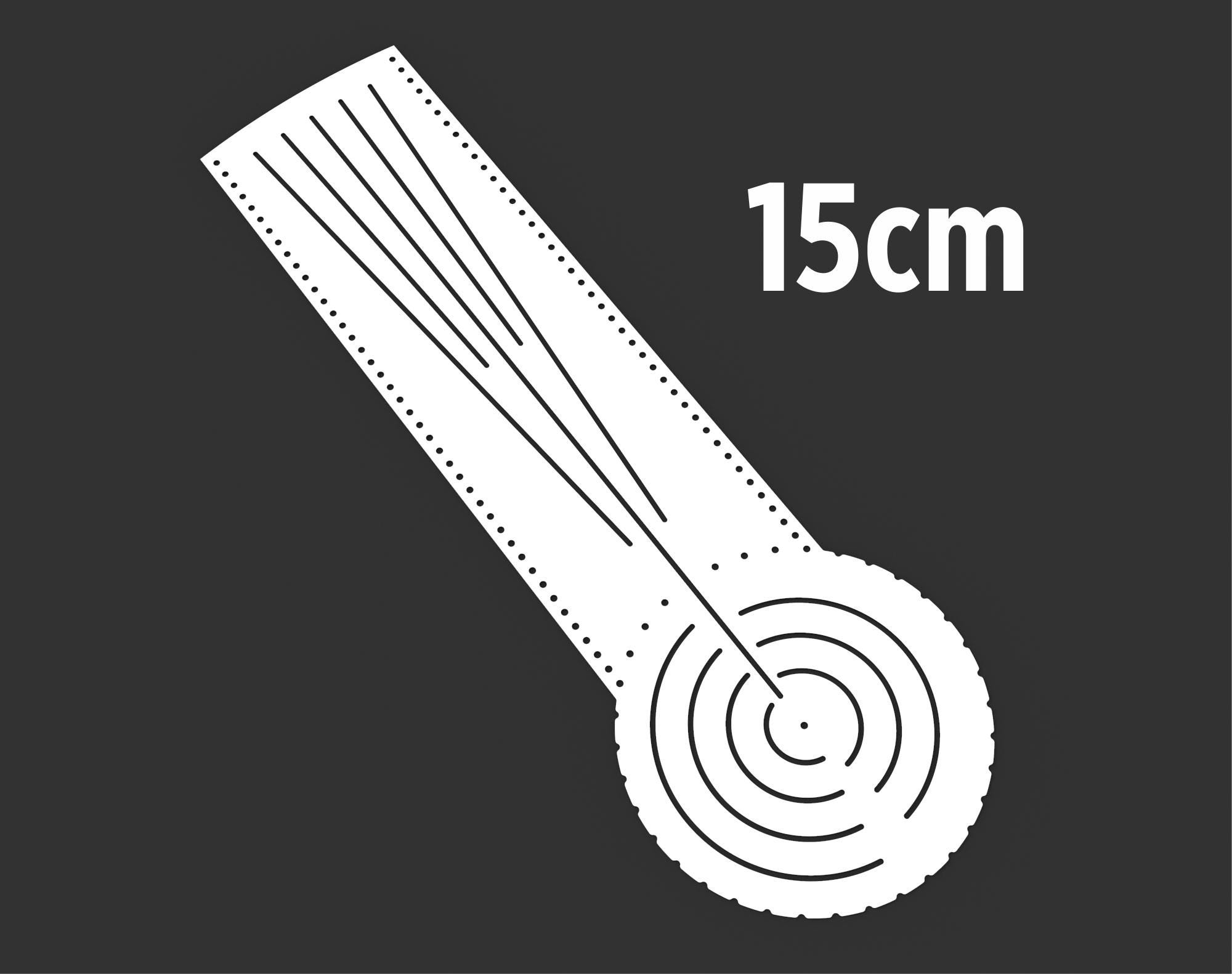 Mandala Ruler Svg and Dxf Files for Laser Cut and Printable Files, Dot ...