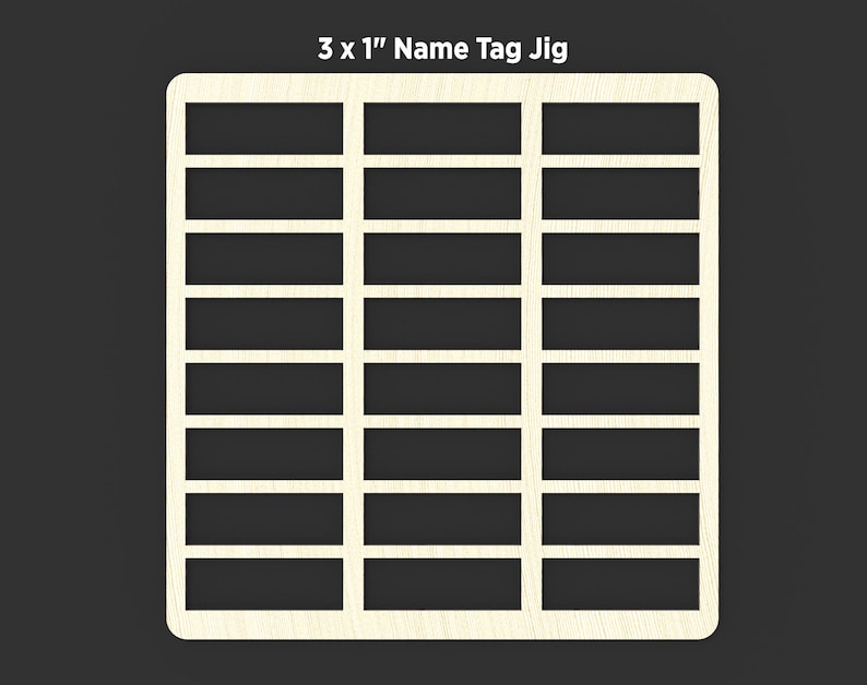 Laser Engraving Name Tag and Metal Card Jig | UV Print Compatible ...