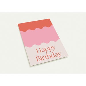 Carte de joyeux anniversaire Cartes postales écologiques premium avec rebords en aluminium