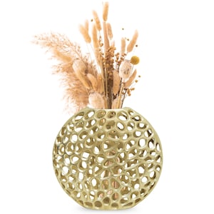Aluminum Flower Vase – Modern Metal Vase for Home Decor - Handmade Silver Centerpiece Vase, Minimalist Table Vase