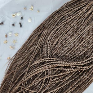 Senegalese Twist Braids Set: DE Micro Braids, Boho Festival Hair Extensions