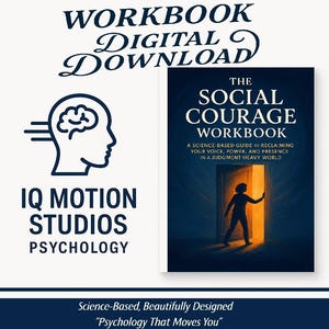 Social Courage Workbook | Confidence & Connection Guide | Overcome Social Fear | 60+ Pages Psychology PDF