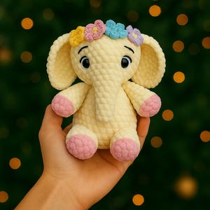 Kein Sew PATTERN Plüsch Elefant Häkelanleitung Amigurumi Elefant Muster - PDF Häkelanleitung
