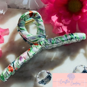Floral Jaw-Hair Clip