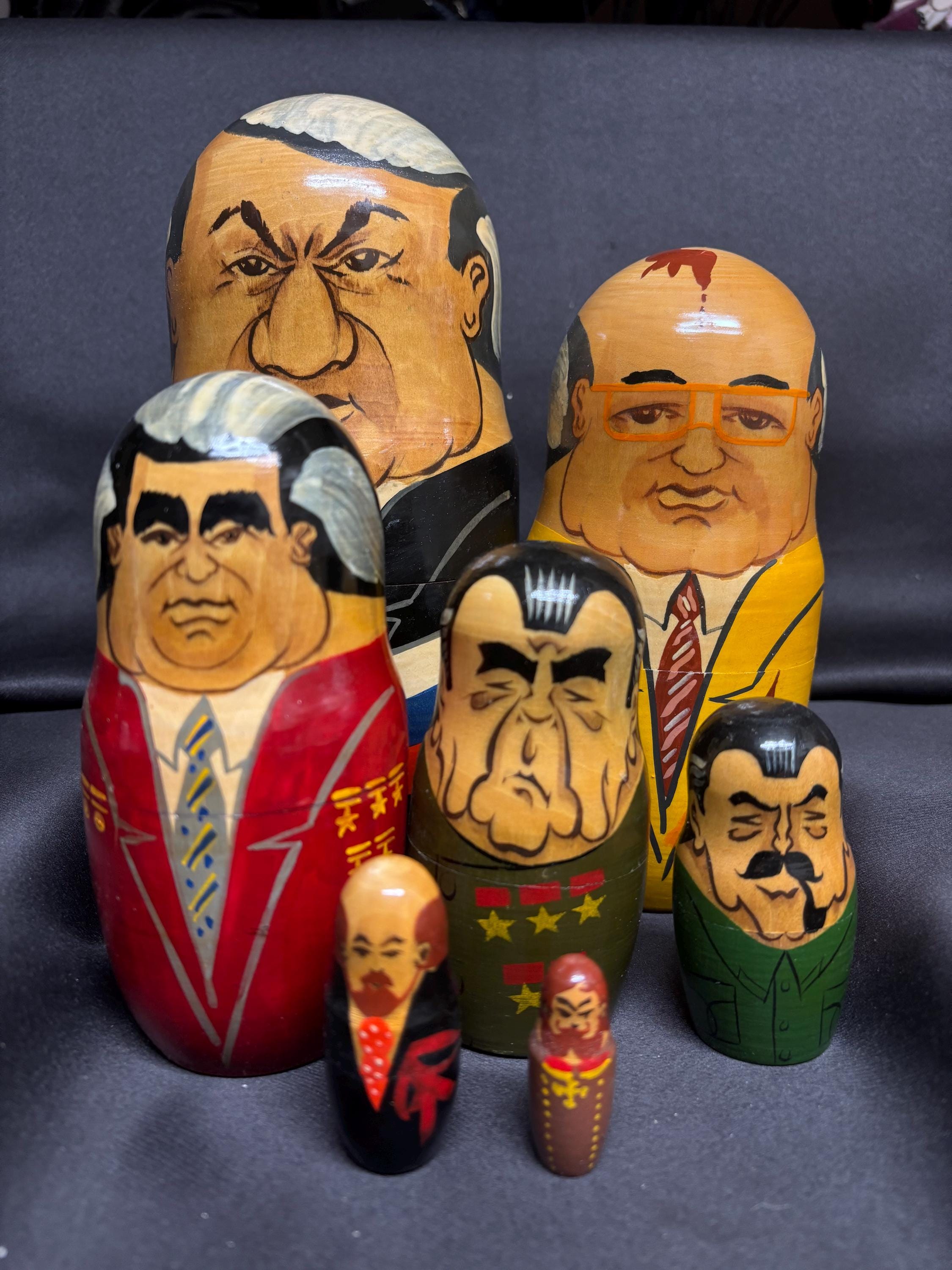 ヴィンテージロシアの指導者ロシア人形7体セット - Etsy 日本