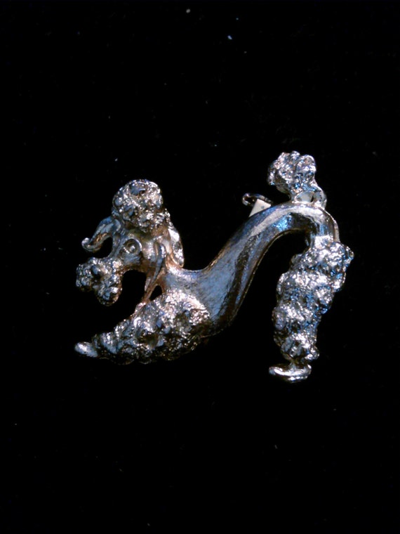 1950s style vintage poodle brooch - image 2