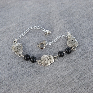 Day of the dead/sugar skull bracelet