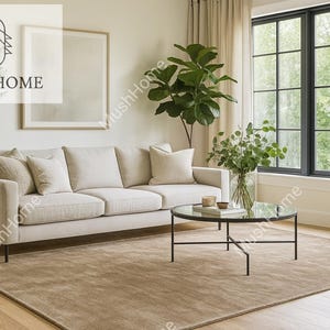 Hand Tufted Rug Solid NK Chestnut Wool Area Rugs For Livingroom Bedroom Kitchen Nursery Entryway Office 5X8 6X9 8X10 9X12 10X14 Custom Rug