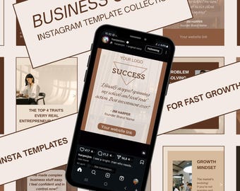 Instagram, Templates, Business, Coach, Editable, Canva templates,