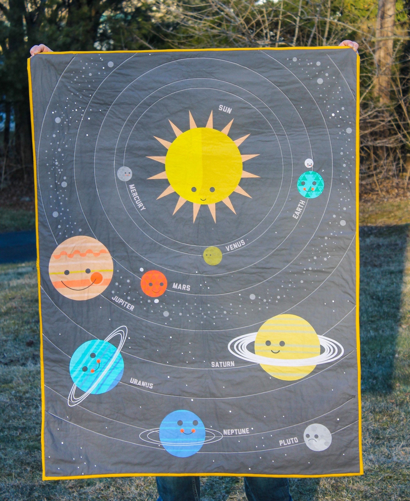 Planeten Quilt Space Themed Kleinkind Bettwäsche | Etsy