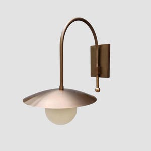 Contemporary Handcrafted Brass Outdoor Wall Light