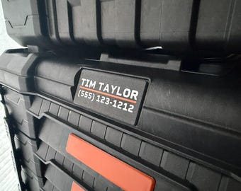 Custom Small Name Plates for RIDGID Pro Gear 2.0 – Personalized Toolbox Badge