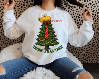 Trump Christmas Tree Clipart | Funny Political Holiday Design (SVG, PNG)