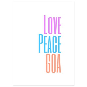 Love Peace Goa Kunstdruck Psychedelic Art