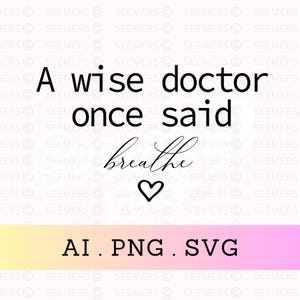 Funny Doctor SVG: Wise Doctor Hand Writing, Medical Gift (Instant Download