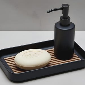 Moderne Seifenschale mit Tropf-Einlage